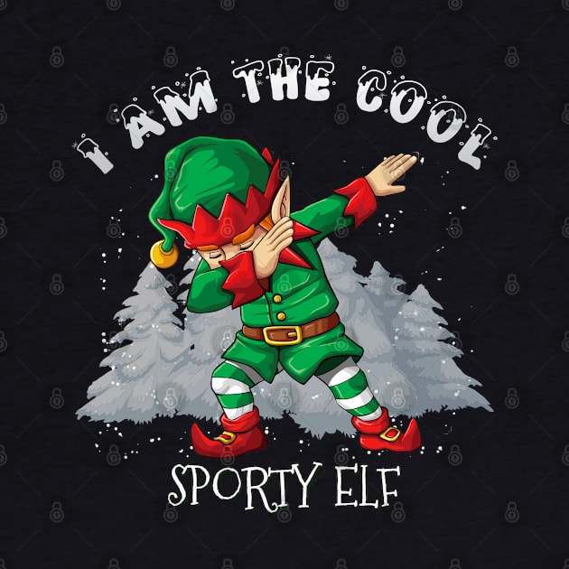 I'm The Cool Sporty Dabbing Elf - Sporty Elf Gift idea For Birthday Christmas by giftideas